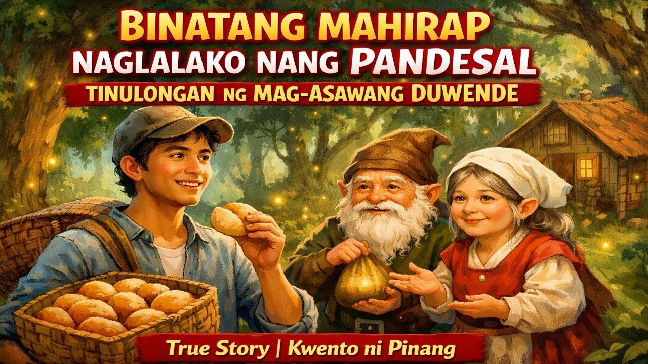 BATANG MAHIRAP NAGLALAKO NG PANDESAL TINULONGAN NG MAG ASAWANG DUWENDE | True Story