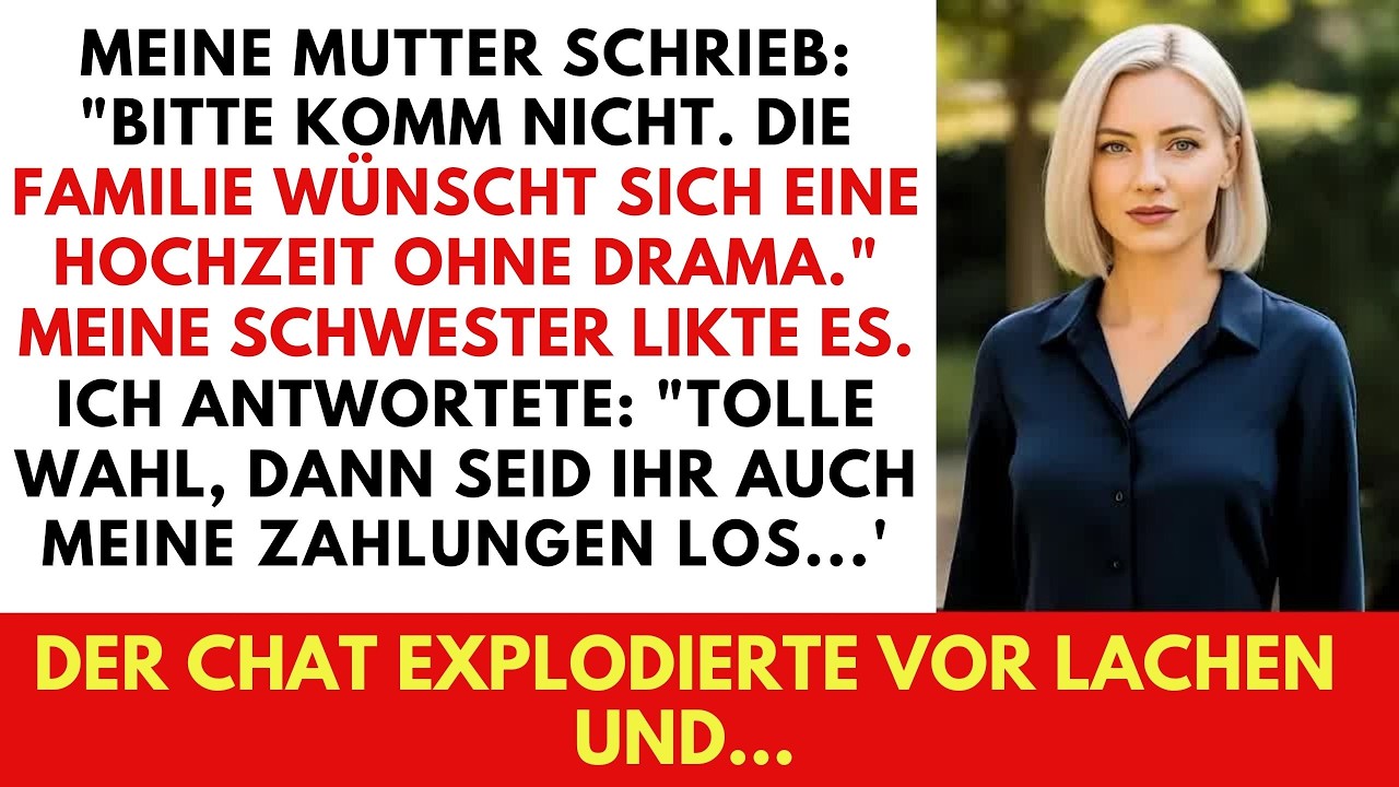 Beim Festessen sagte Mutter, ich solle gehen und nicht mehr auf die Familie zählen  Ich packte d
