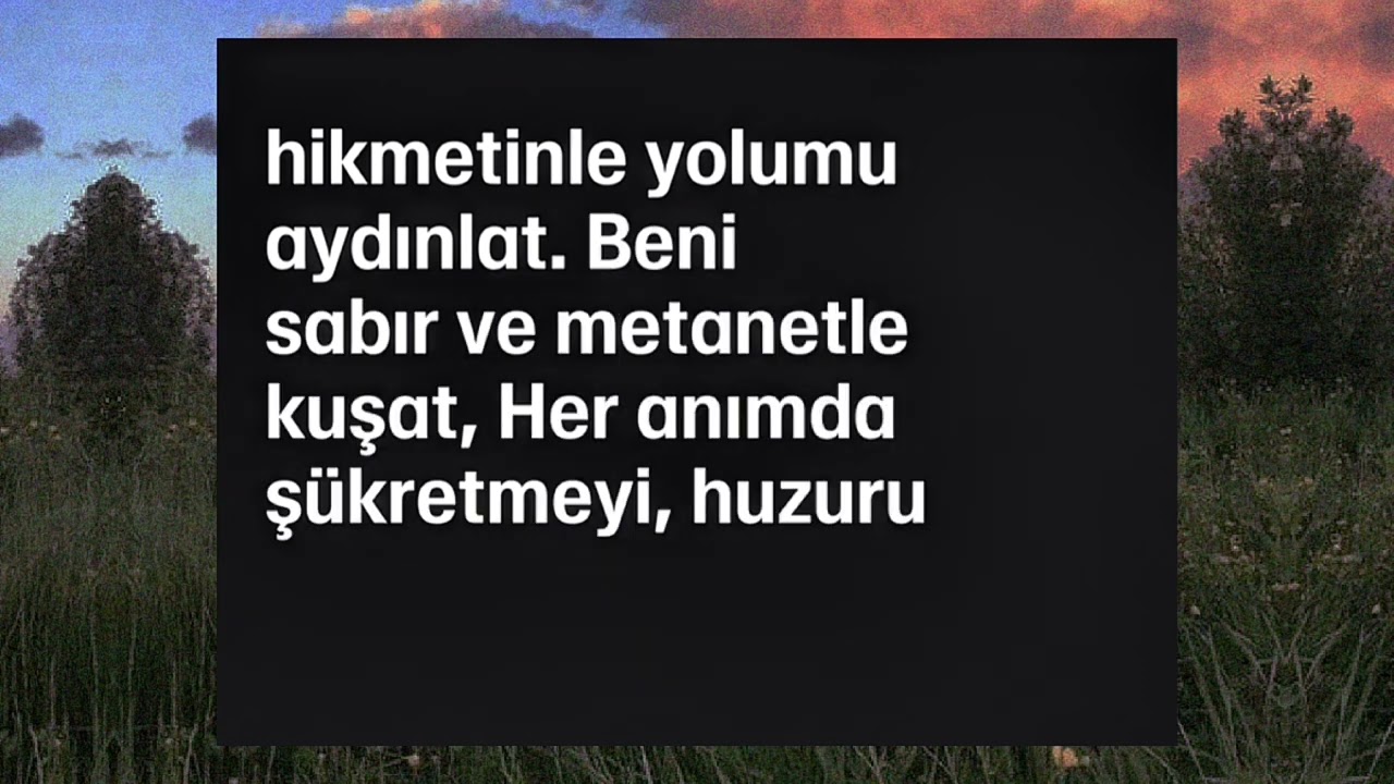 Huzur ve Sükunet Duası🤲🌹 