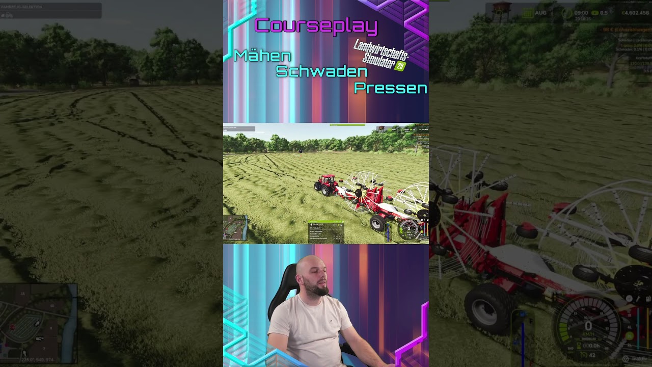 LS25 Courseplay M&auml;hen / Schwaden / Pressen #ls25 #courseplay #farmingsimulator25