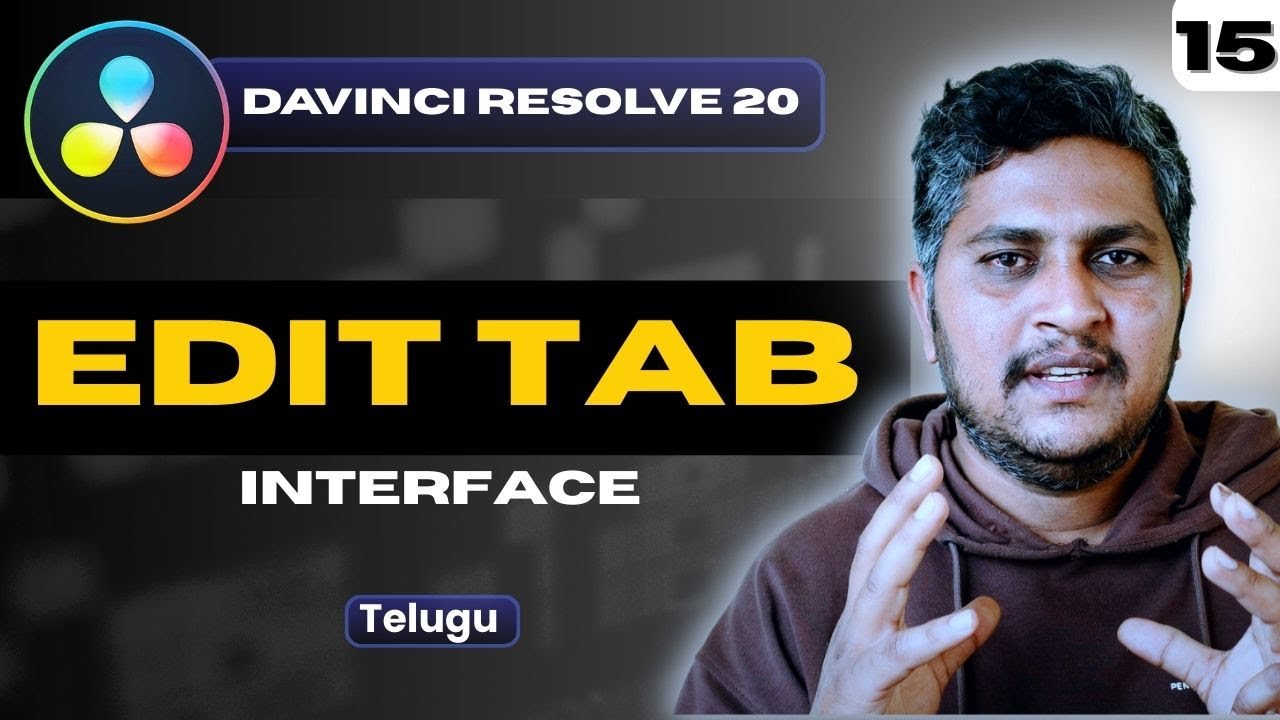 DaVinci Resolve Edit Page Interface Explained in Telugu | Part 1 | Beginners