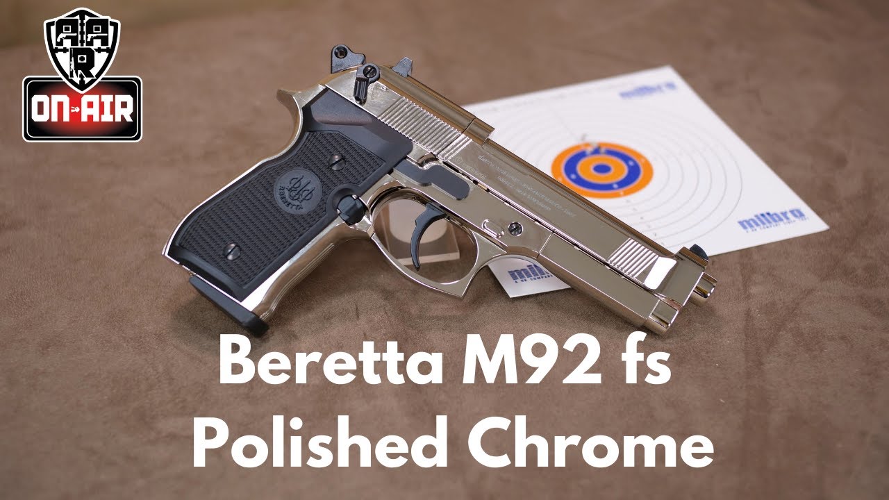 Umarex Beretta M92 fs полированный хром