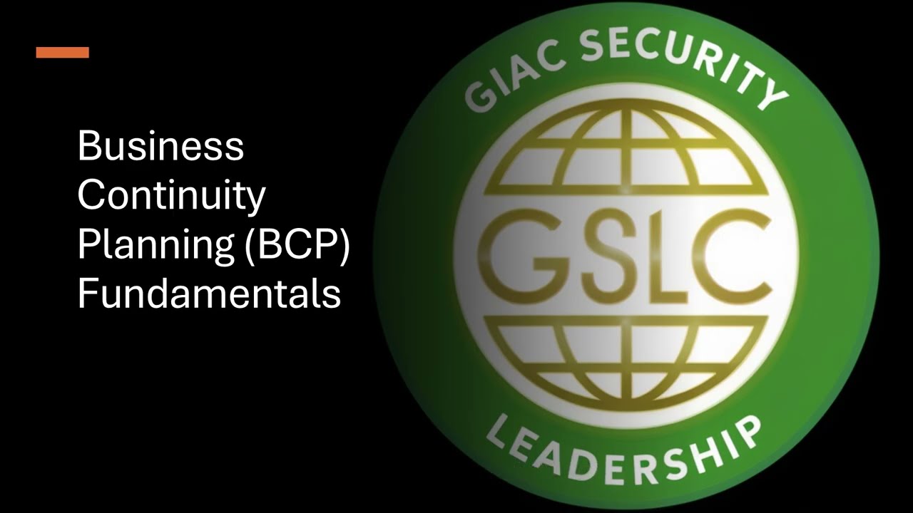 Business Continuity Planning BCP Fundamentals