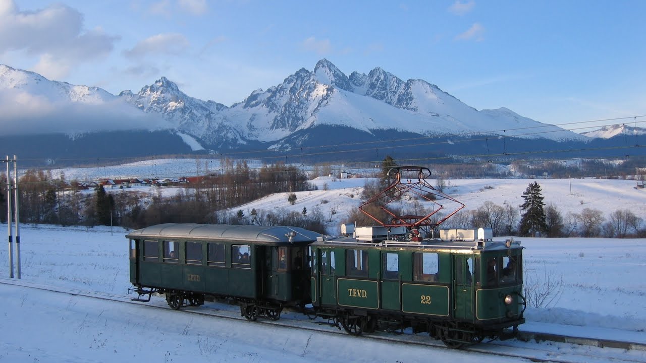 EMU 26.001 "Kométa" na TEŽ na trase Poprad-Štrbské Pleso 8.2.2007