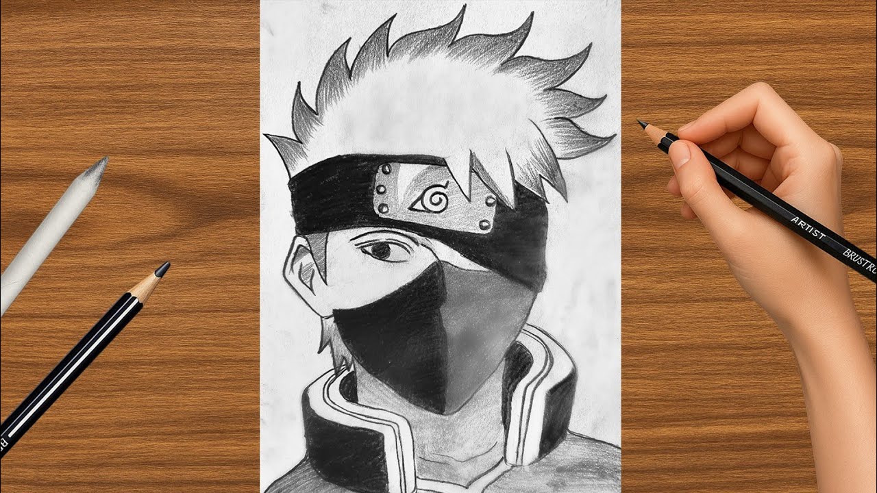 How to Draw Kakashi Hatake step by step || easy Kakashi hatake drawing tutorial 