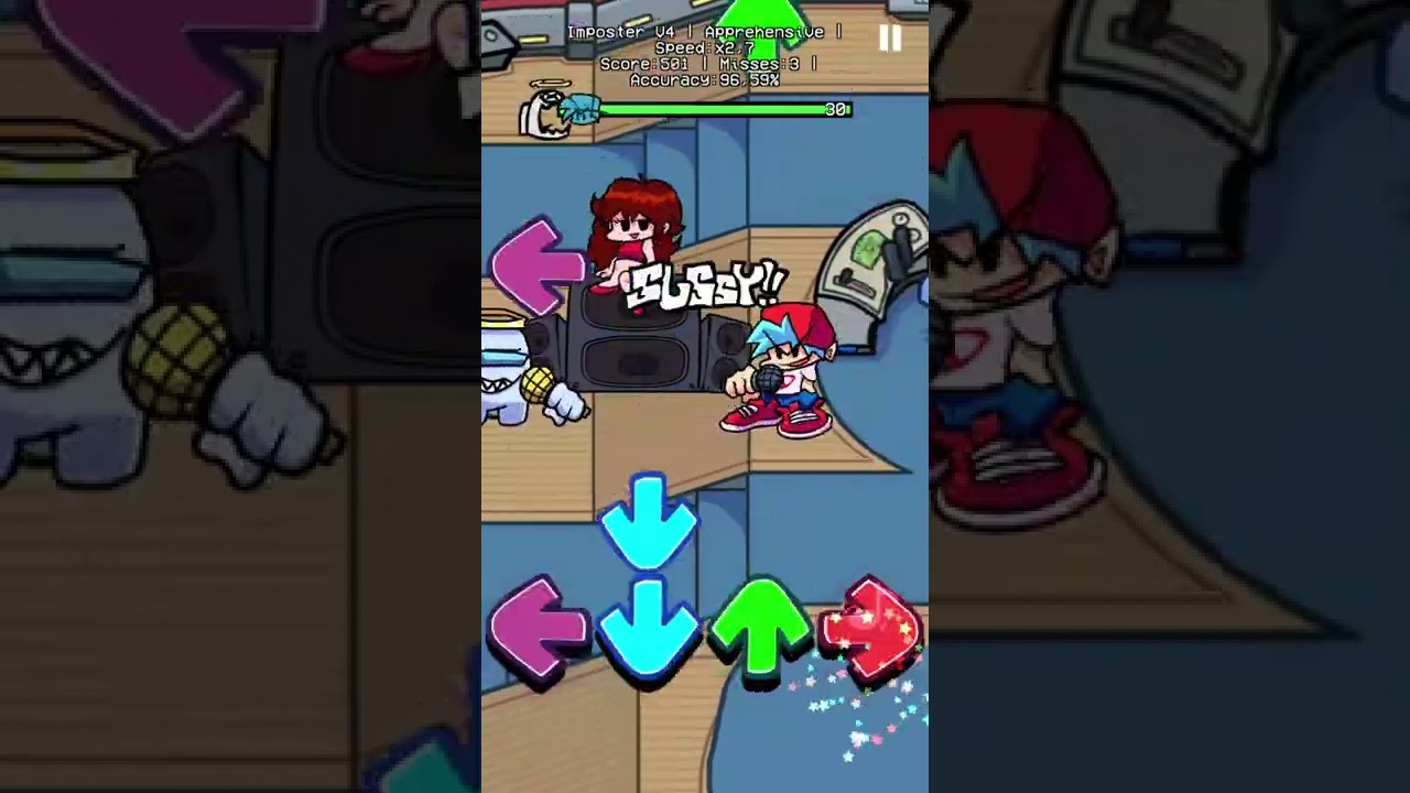 imposter 4v/fnf song mobigameplay/place airship /song name is apprehensive/speed 2.7