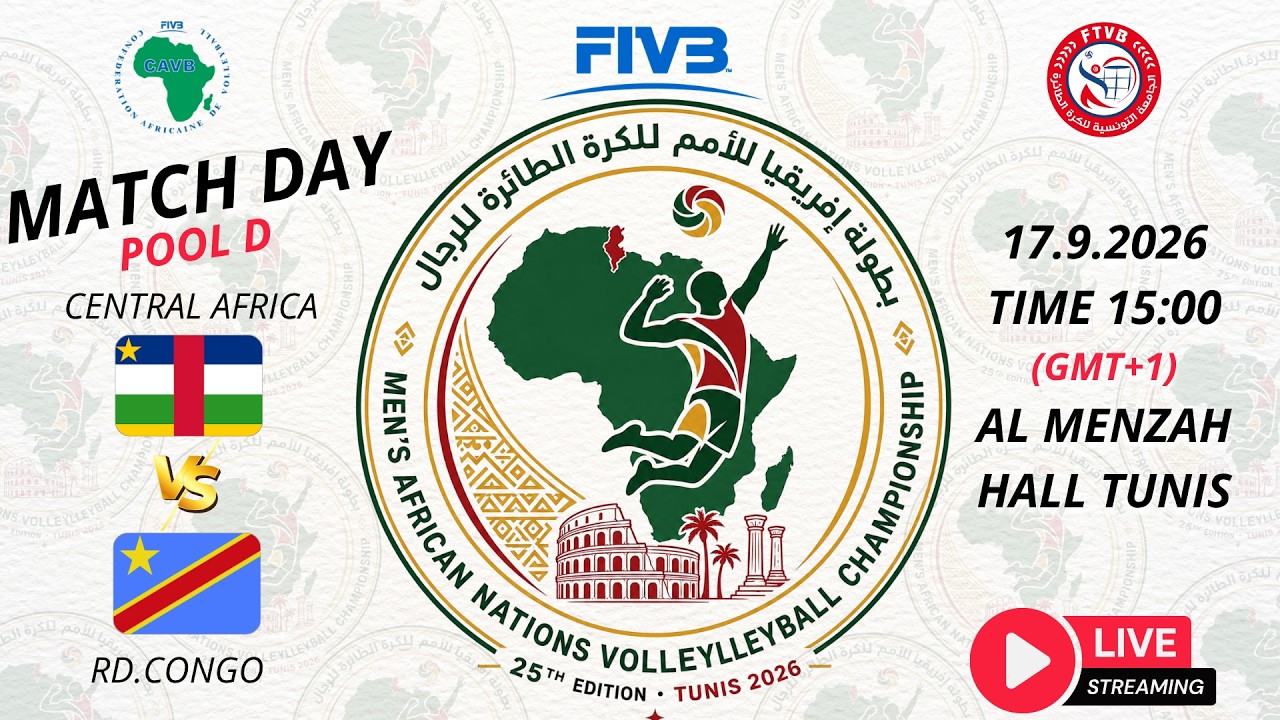 DAY 3 / POOL C /CENTRAL AFRICA(CAF) VS RD.CONGO (COD)