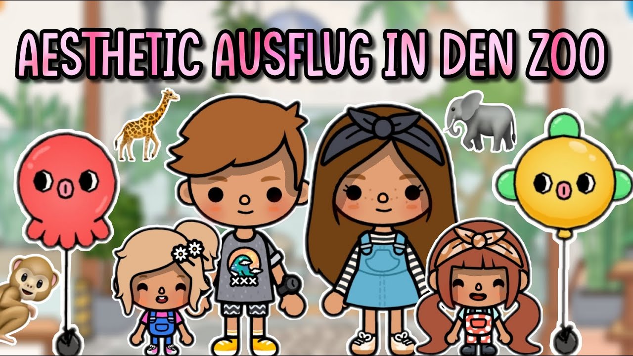 AESTHETIC AUSFLUG IN DEN ZOO 🦒🐘 | ROUTINE/GESCHICHTE | TOCA BOCA STORY DEUTSCH | TOCA AMIRA