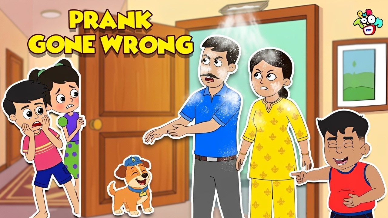 Prank Gone Wrong | April Fool Challenge | Animated Stories | English Cartoon | PunToon Kids