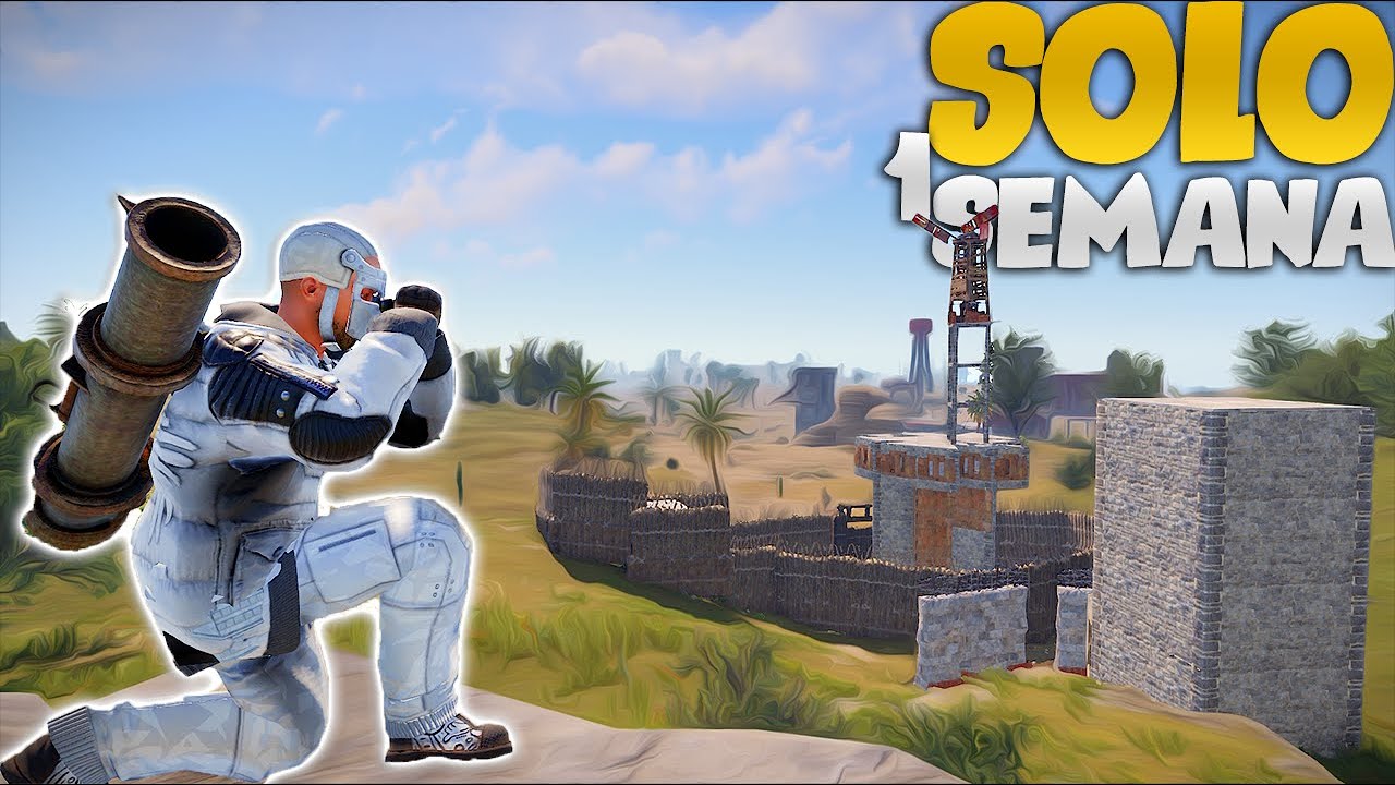 RUST SOLO BR  - JOGUEI DURANTE 1 SEMANA NO SERVIDOR