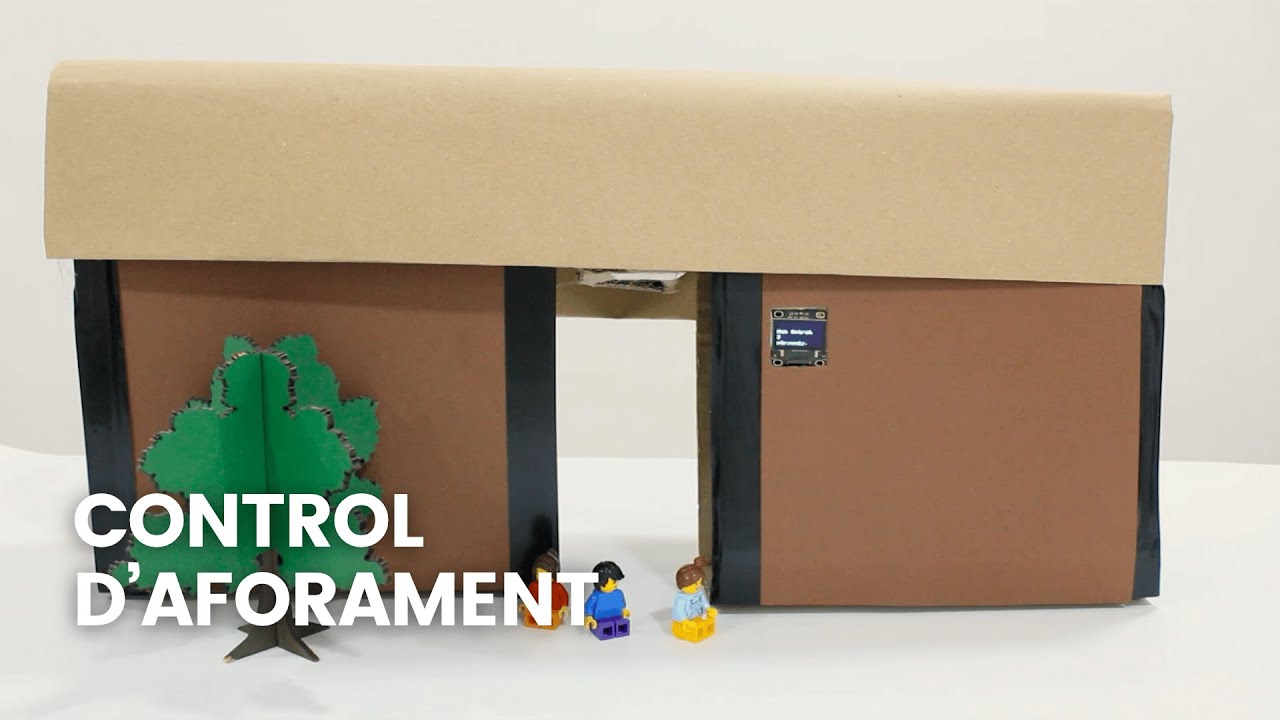 Control d'aforament (Sensor PIR + Pantalla OLED) | micro:bit + micro:shield | Tutorial MakeCode