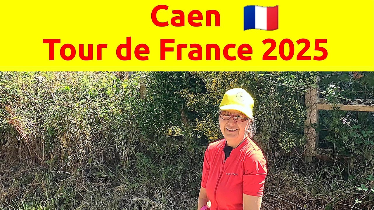 Werbekarawane und Trubel bei der Tour in Caen