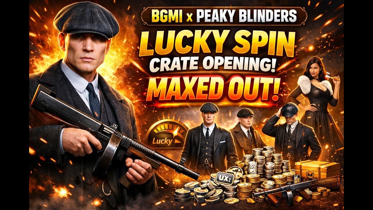OMG!! BGMI x Peaky Blinders Lucky Spin | Crate Opening | MAXED OUT Rewards | BGMI 4.2 Update