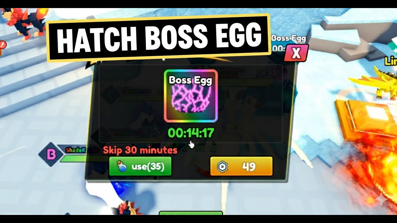 Catch A Monster Roblox Hatch New Boss Egg