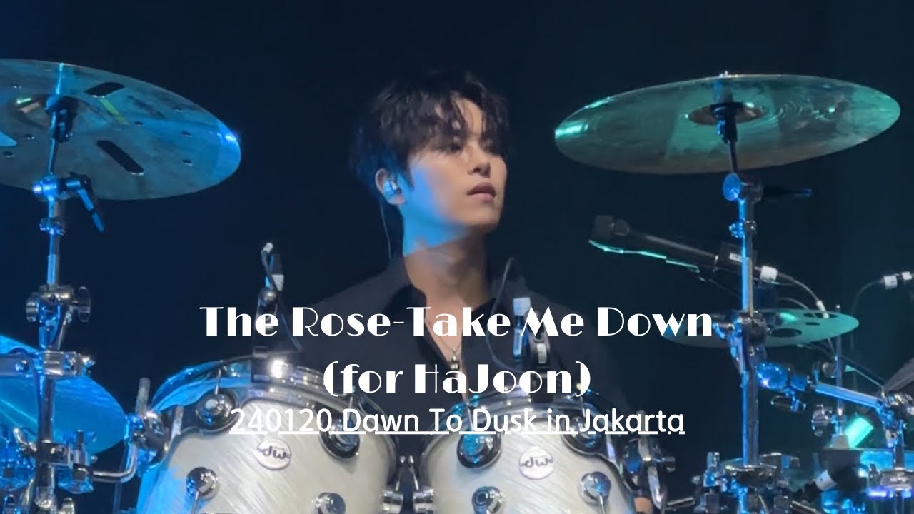 240120 TheRose-Take Me Down 더로즈 하준 직캠 HaJoon focus(fancam)Dawn To Dusk in Jakarta 