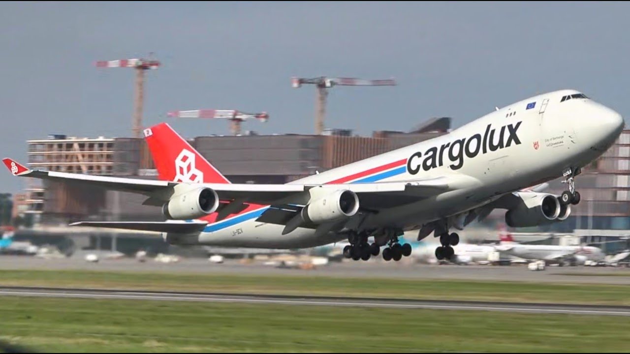 Cargolux Jumbo Compilation Boeing 747-8R7F Luxembourg Airport FHD