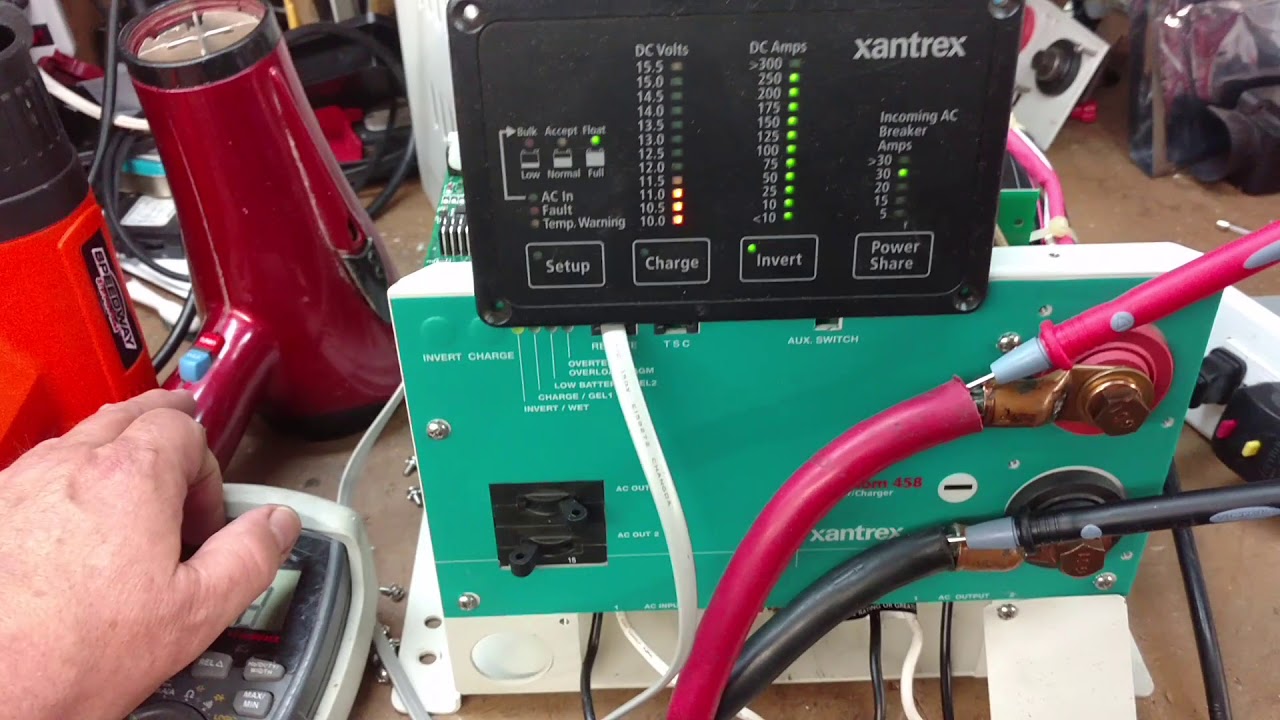 South Trails RV Xantrex inverter testing