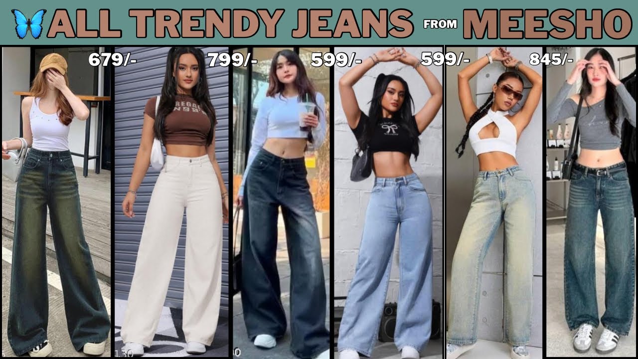 🦋Meesho Jeans Haul | Meesho Jeans Review | Trendy Jeans 2025 #meesho #jeans #affordable 