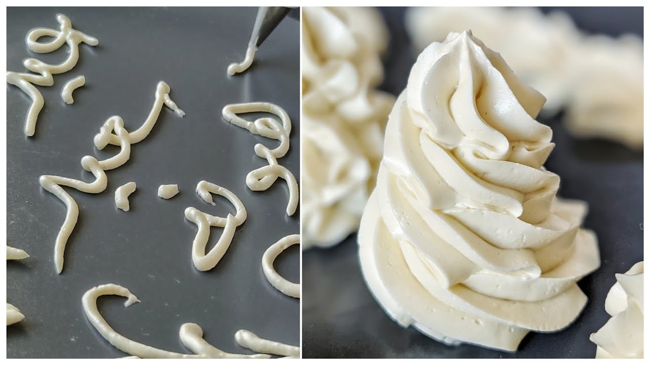 كريمة الزبدة السويسرية باستخدام بودرة بياض البيض