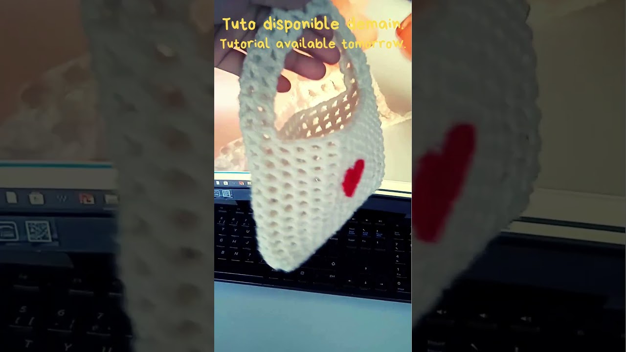 crochet mini net bag tutoriel tomorow 🧶mini sac en filet au crochet tuto demain
