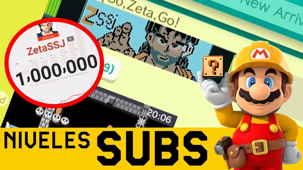 MINI ESPECIAL 1M DE ZETAYINES - Niveles de Suscriptores #35 | Super Mario Maker - ZetaSSJ