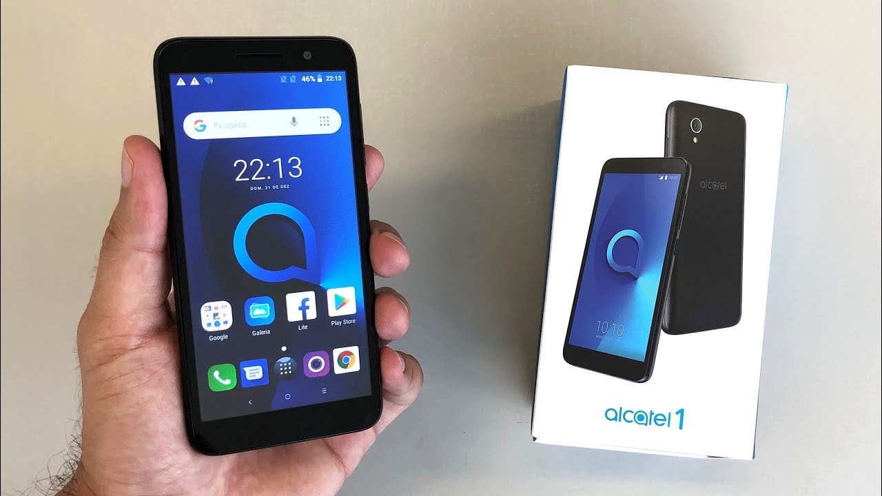 Unboxing Alcatel 1 - O mais barato da Alcatel - Lançamento