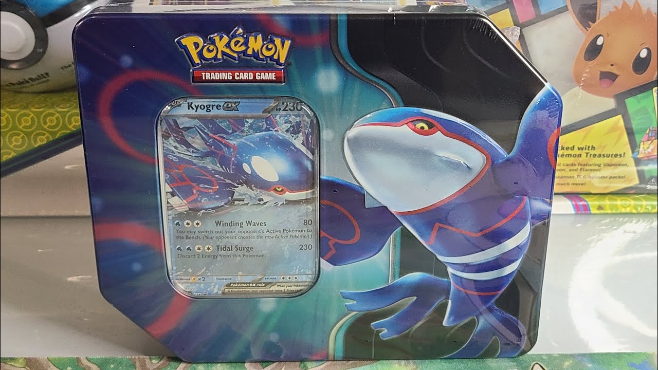 Pokémon Kyogre ex Tin Opening (Azure Legends)
