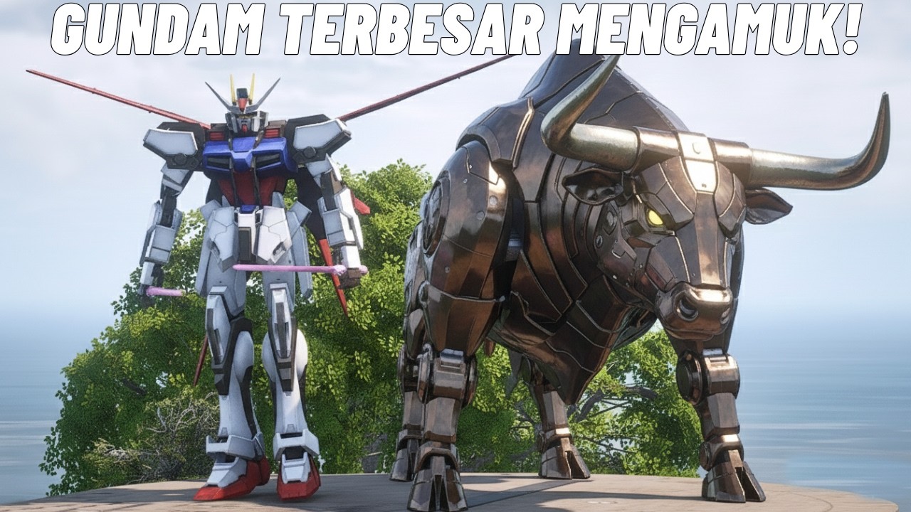 SAATNYA GUNDAM TERBESAR KELUAR KUASAI KOTA