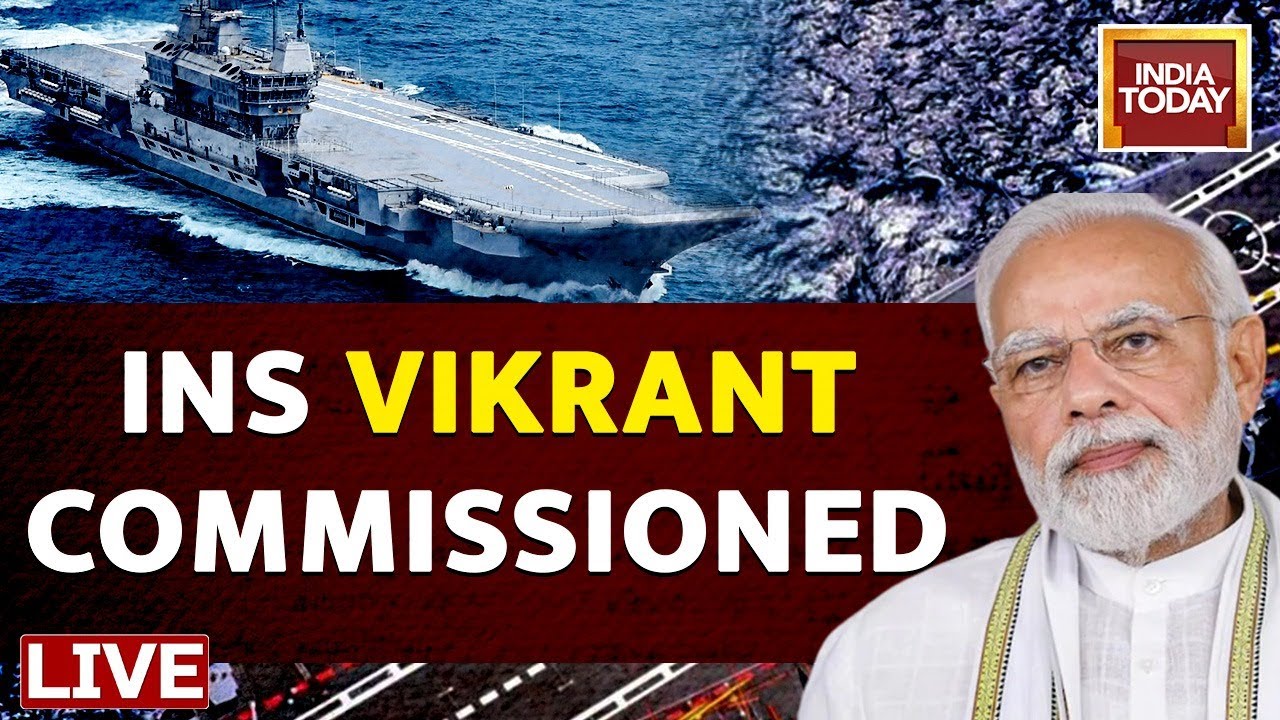 PM Modi Live: PM Modi Takes Part In Commissioning Of INS Vikrant In Cochin | INS Vikrant Live News