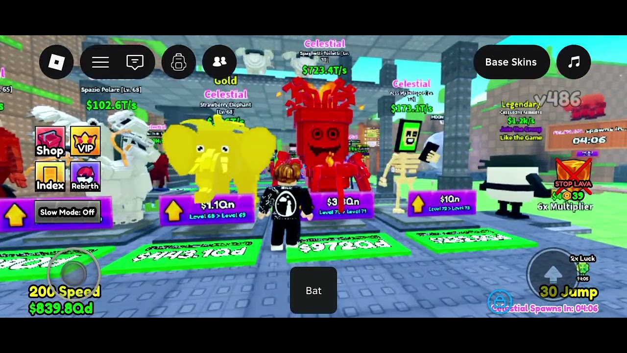 Playing survive lava for brainrots