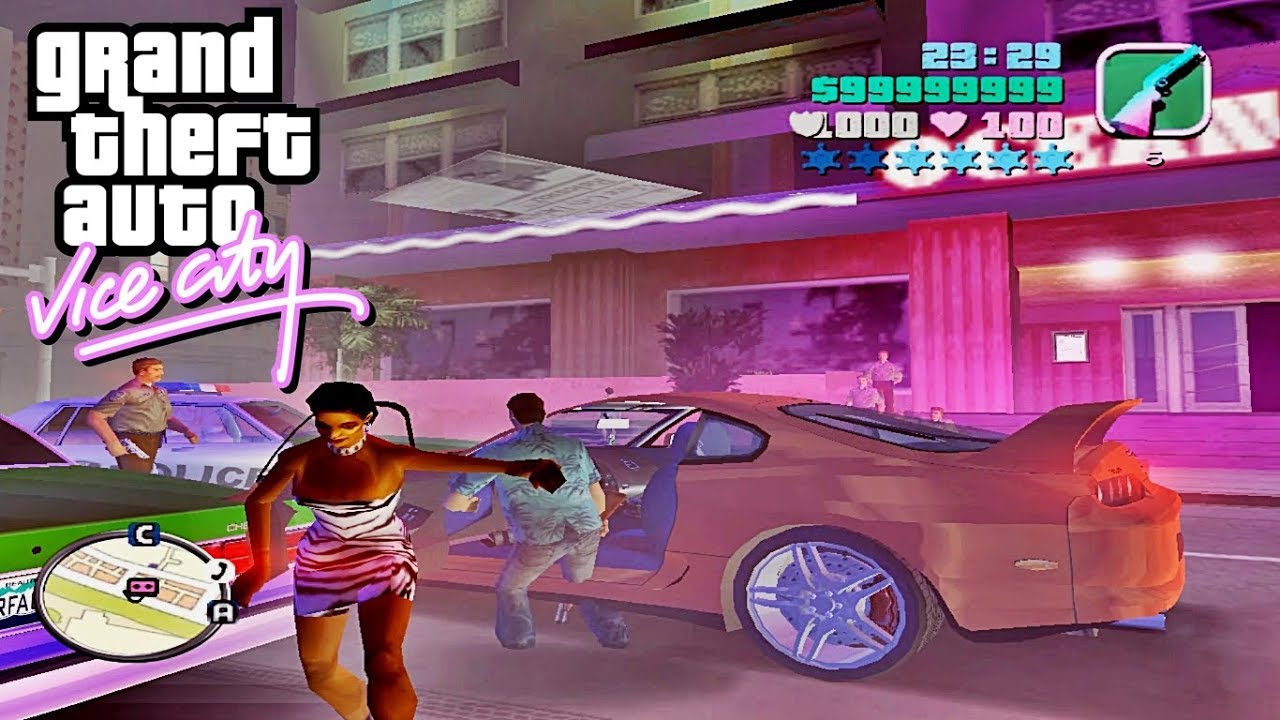 GTA: Vice City DELUXE (2004) - Turbo Mod - Night Racer (Gameplay)