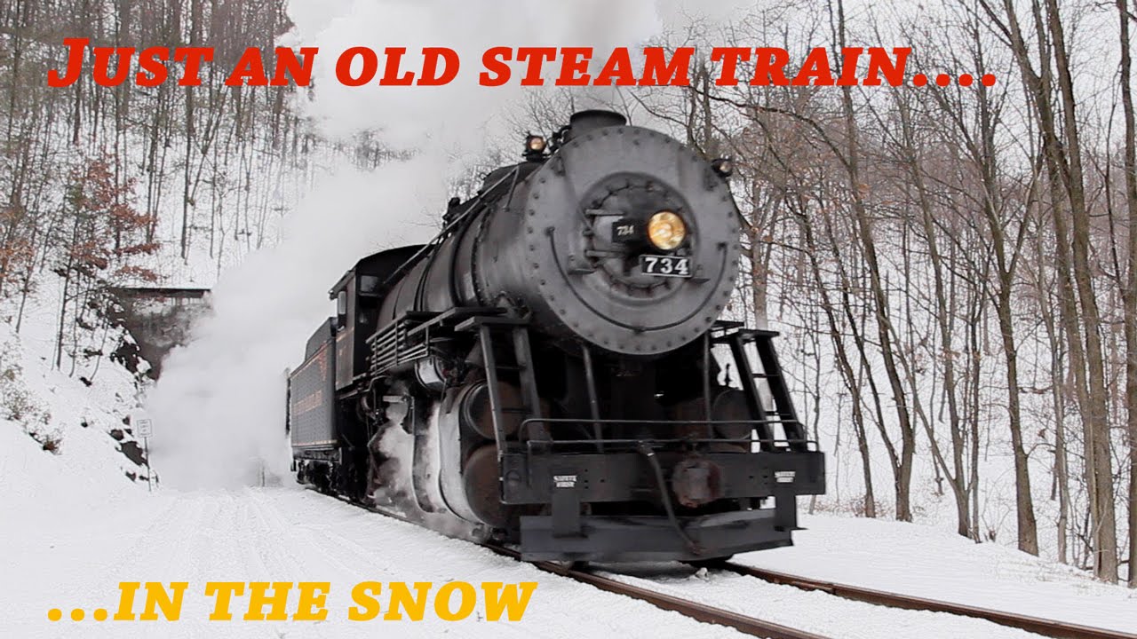 Just an old steam train... in the snow