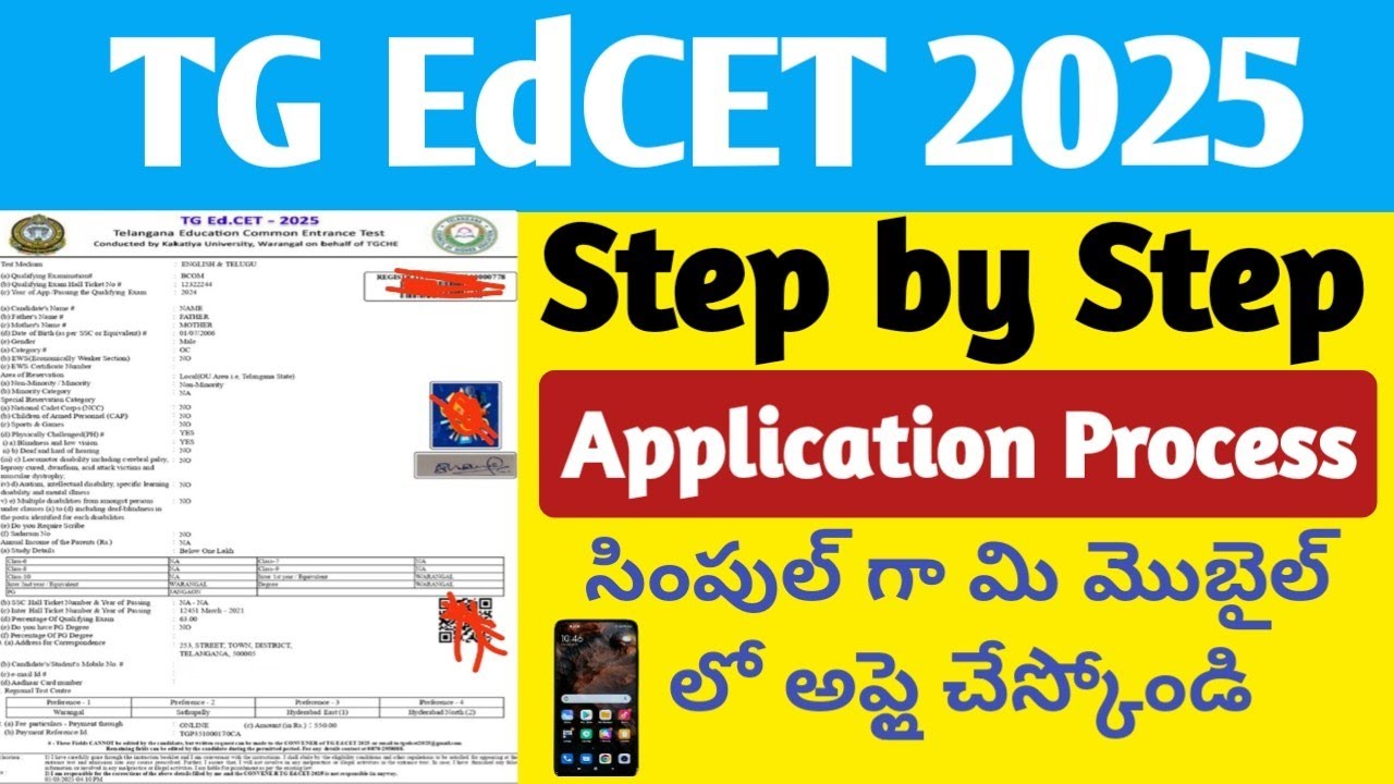 TG EdCET 2025 Application process@StudentUpdates247