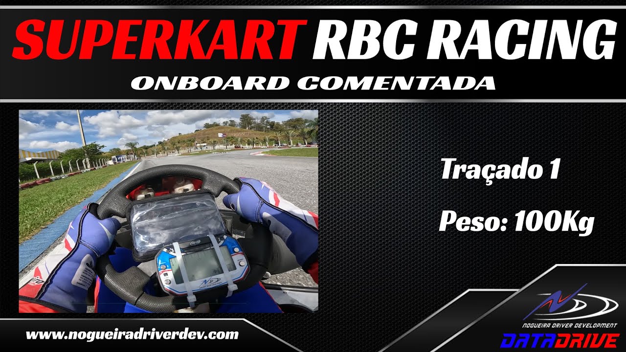 Super kart RBC Racing - Onboard comentada - Lucas Nogueira