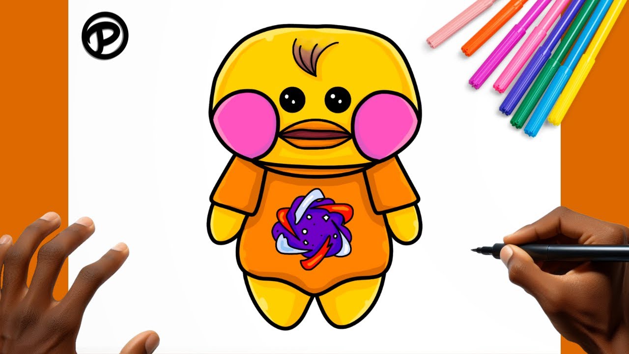 Como desenhar o Davizinho dos Rosas Paper Duck Passo a passo