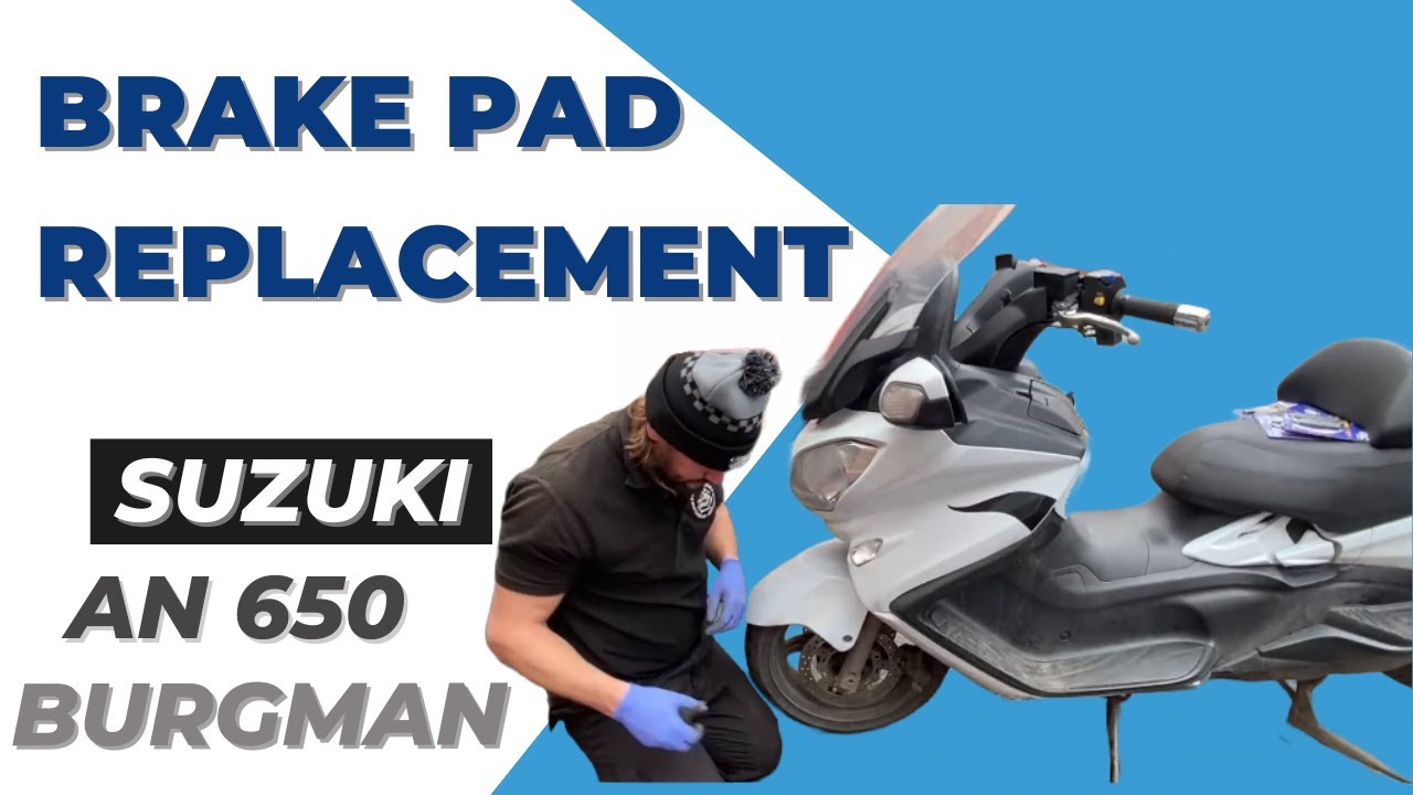 Замена тормозных колодок на скутере Suzuki AN 650 Burgman