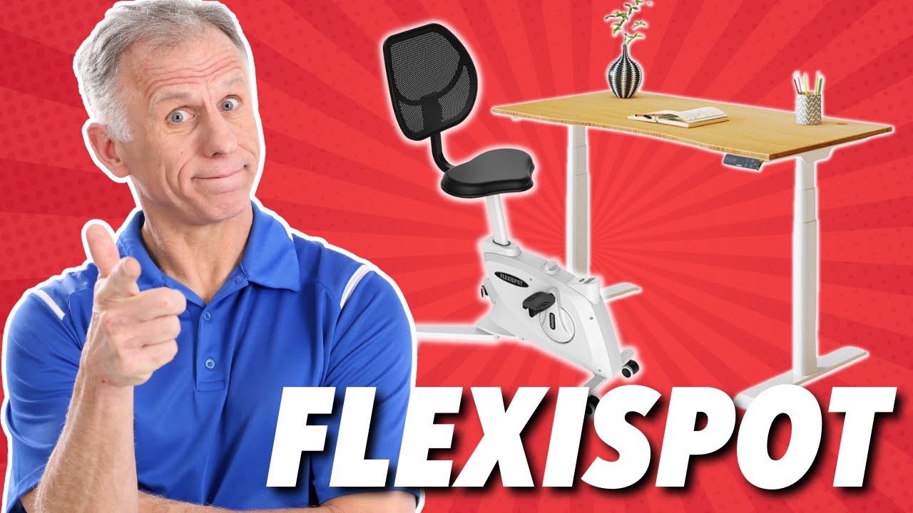 Фитнес-кресло FlexiSpot Sit 2 Go и регулируемый стол E8