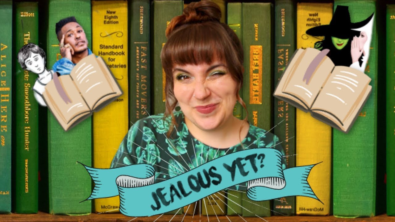 My entire green books collection · Rainbow Bookshelf Tour