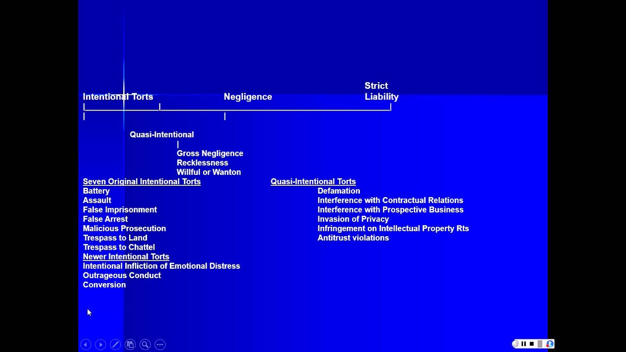 TORT LAW-OVERVIEW AND NEGLIGENCE