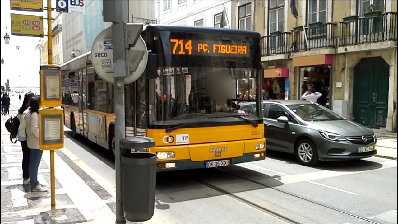 Carris CCFL - MAN 18.310 HOCL Caetano CityGold MAN 2KD - Bus 2226 - Carreira Line 714 [HD VP9]