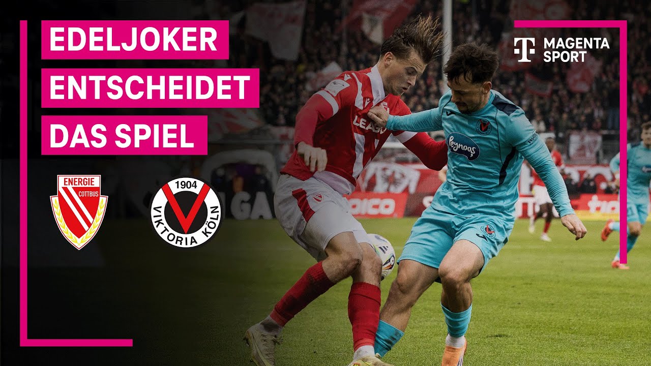 FC Energie Cottbus – FC Viktoria Köln, Highlights mit Live-Kommentar | 3. Liga | MAGENTA SPORT