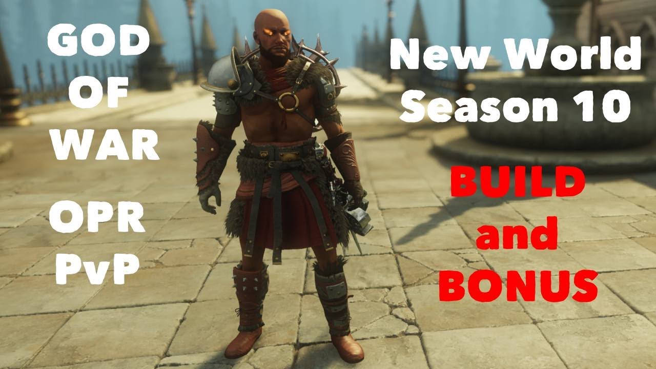 New World Aeternum  Season 10  - 🔥OPR PvP🔥 -  God of War  - SnS Flail Build + Bonus