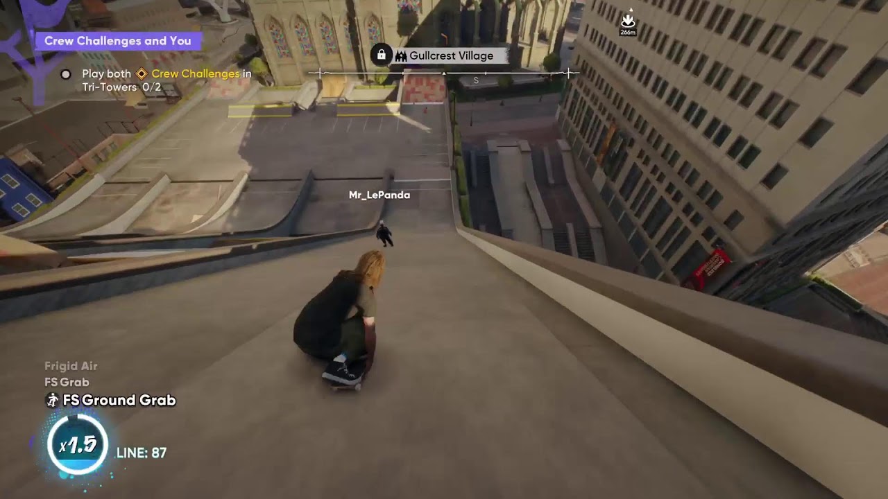 My friend teaches me to get better in skate