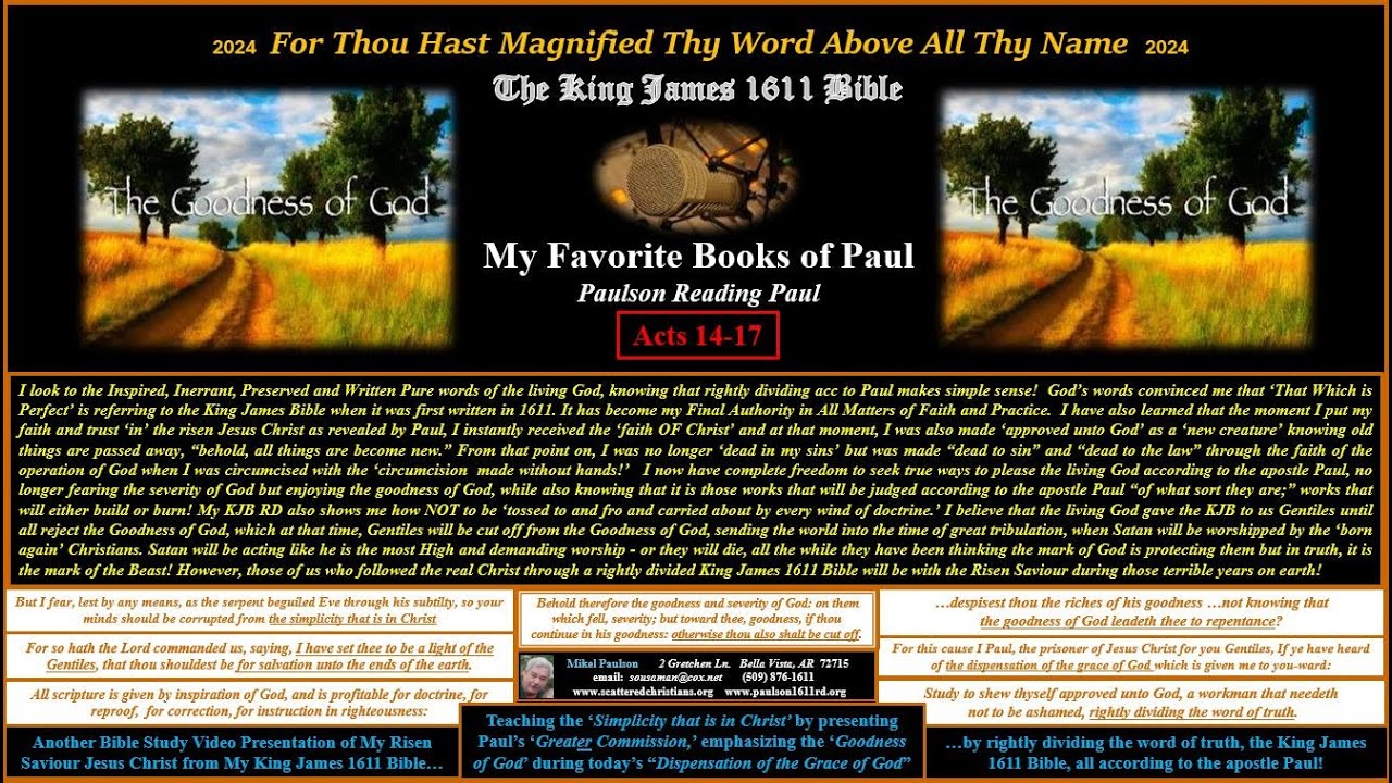 Paulson Reading My Favorite Paul Books   Acts 14-17