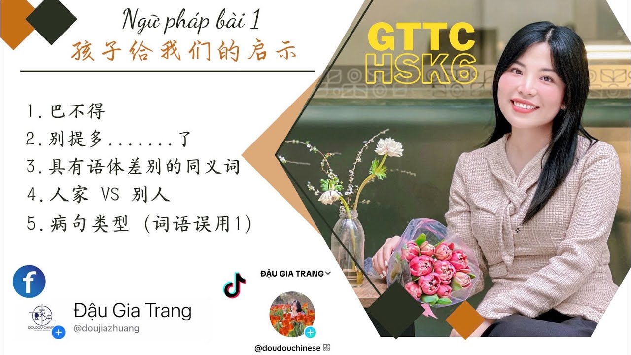 GTTC HSK6- Ngữ pháp bài 1