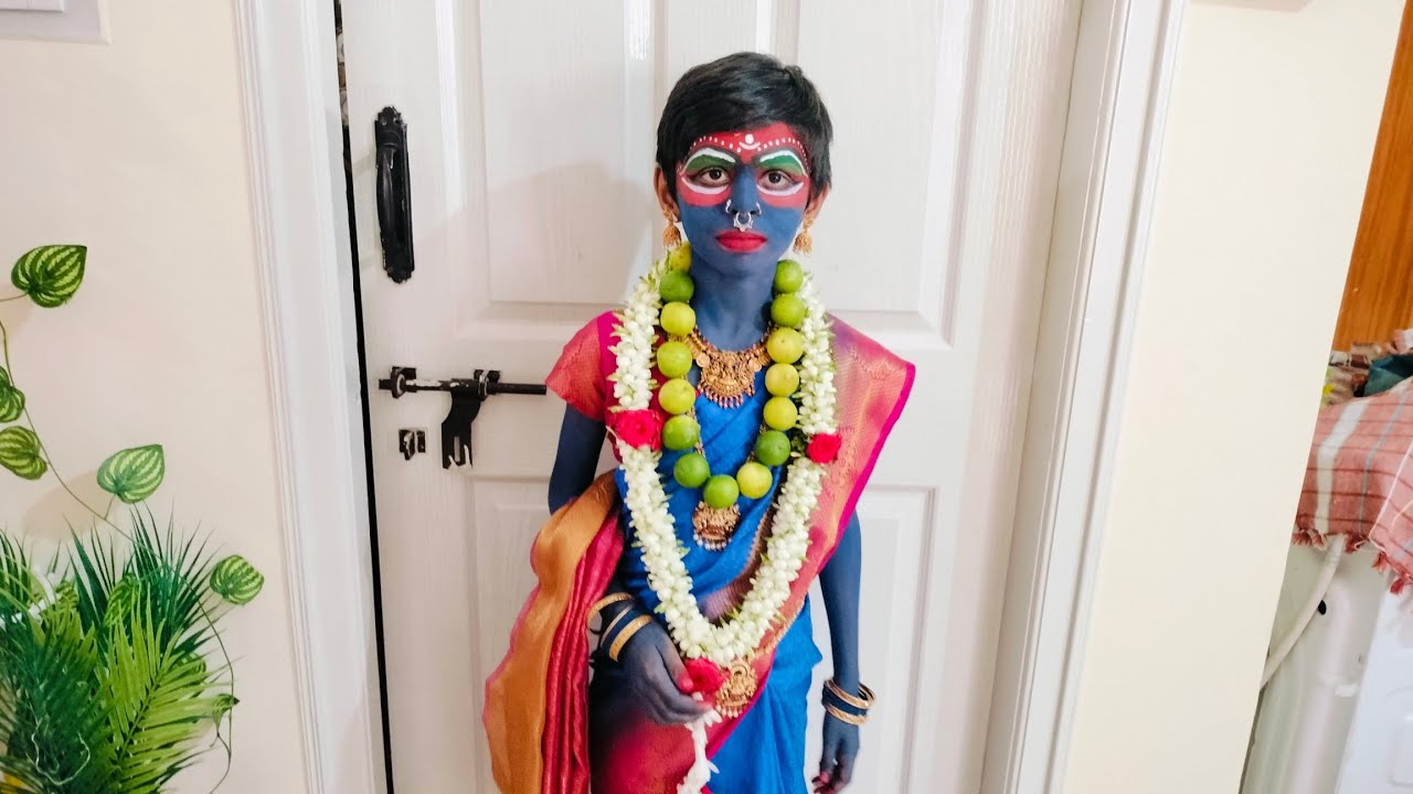 pushpa2 move gangammathalli fancy dress 🙏#minivlog #mysore #youtube #omshakthi #pushpa2