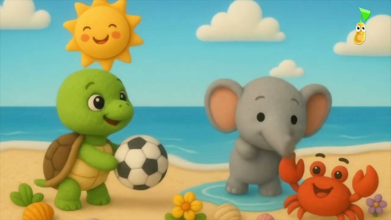 Diversión en la Playa con Agua y Arenita 🌊 Canciones para Niños
