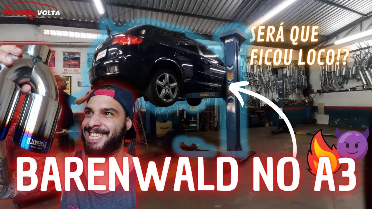 Ponteira BARENWALD + Silencioso no Audi A3 SPORTBACK ! Será que mudou MUITO ?!