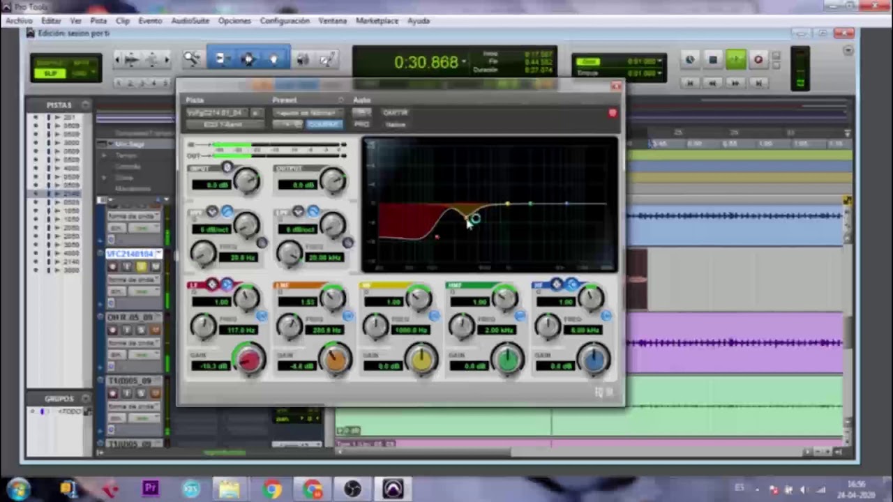 Cómo ecualizar voces en Protools First