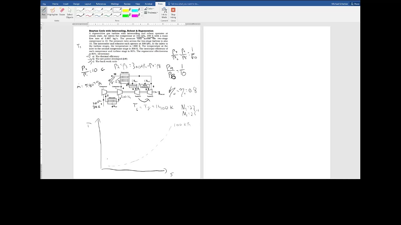 Lecture6b: Exam review 2 Brayton and Refrigeration